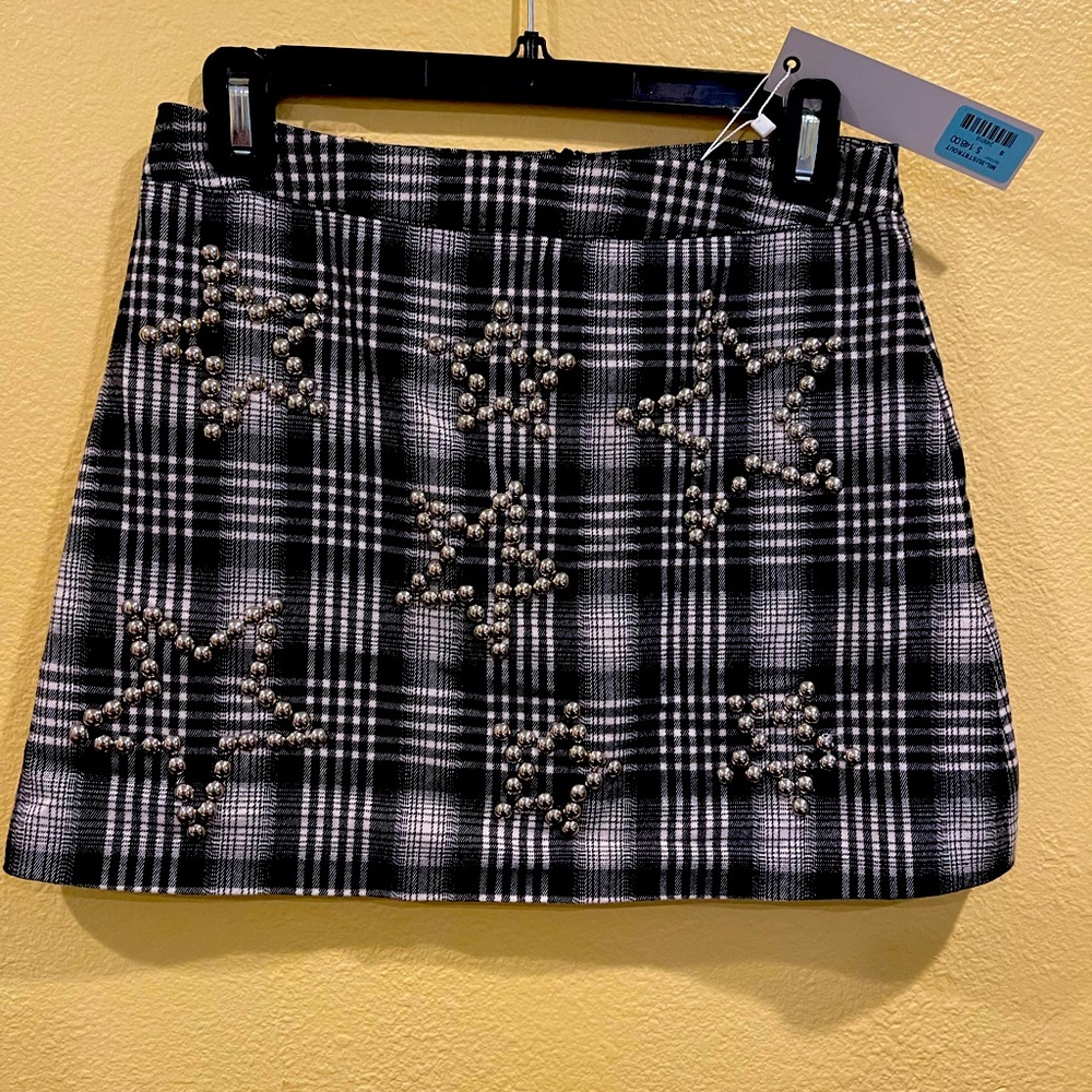 Plaid mini skirt - new with tags